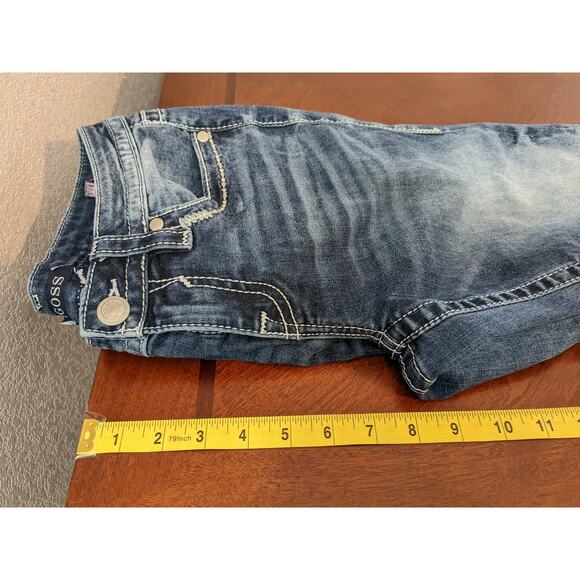 Vigoss Chelsea Skinny Jeans 1/2 Blue 28x25 Heritage Fit Embroidery‎ Thick Stitch - Picture 10 of 14